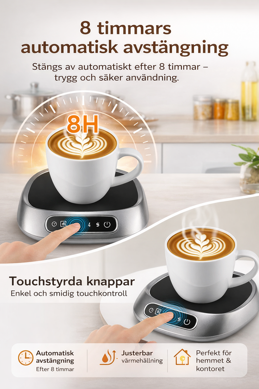 Elektrisk Koppvärmare med Temperaturkontroll