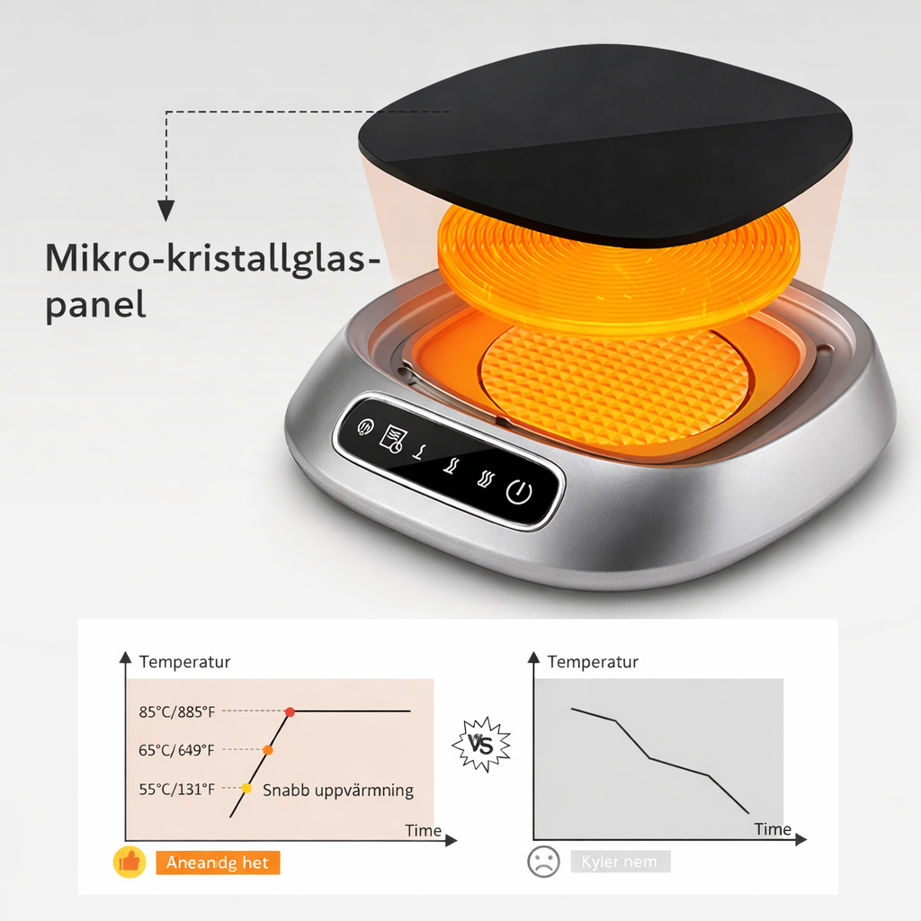 Elektrisk Koppvärmare med Temperaturkontroll