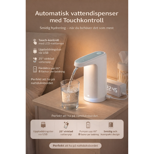 Automatisk Vattendispenser med belysning