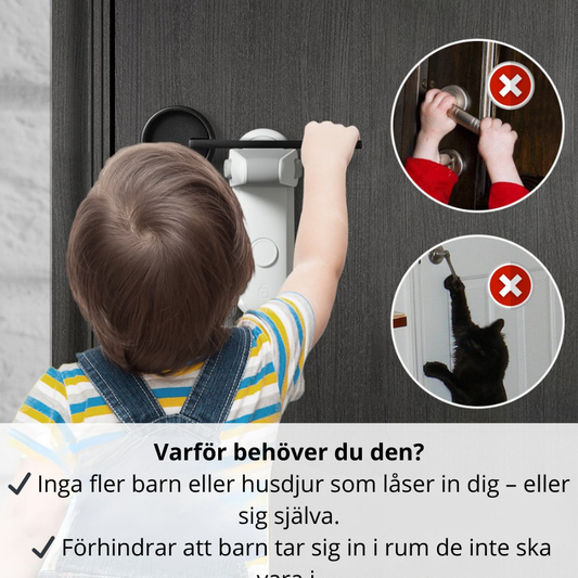 Dörrhandtagslås för barn och husdjur